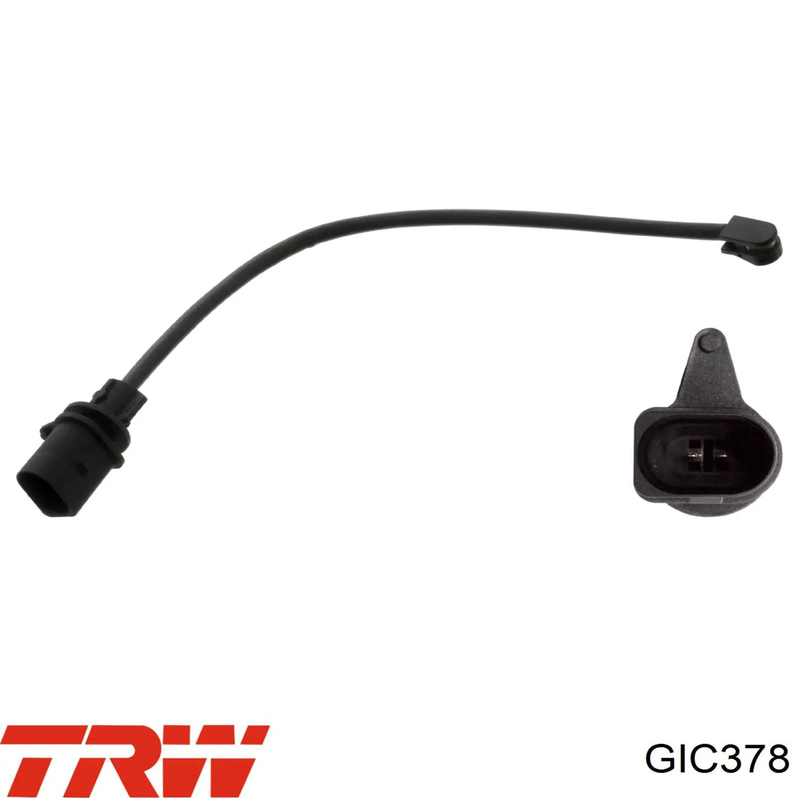 Czujnik zużycia klocków hamulcowych przedni lewy TRW GIC378 cena, od 7,05 USD