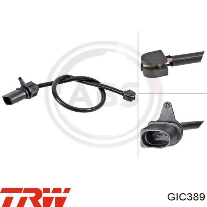 Czujnik zużycia klocków hamulcowych przedni TRW GIC389 cena, od 10,04 USD