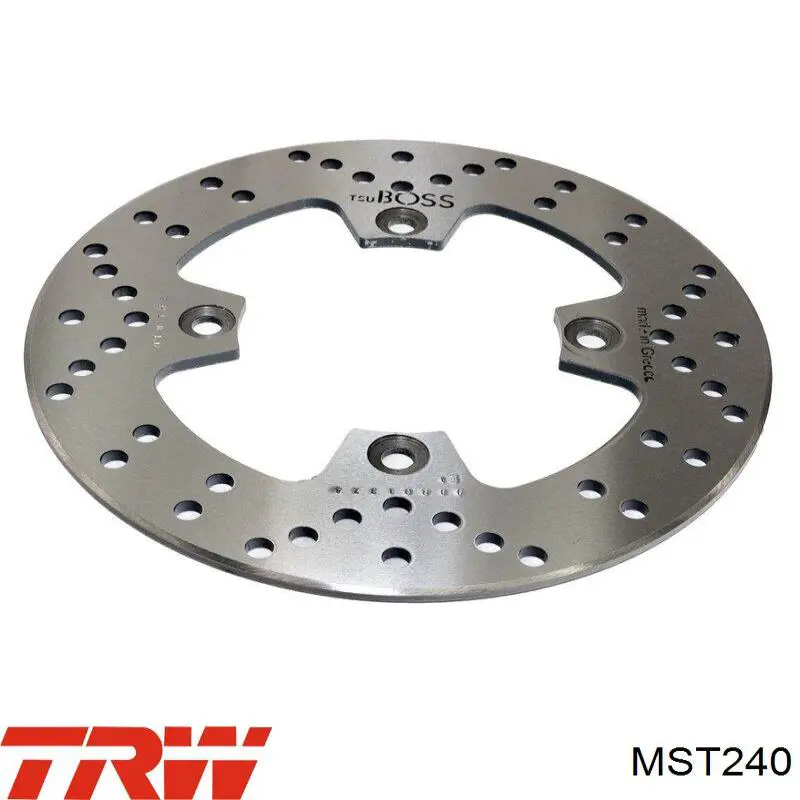 MST240 TRW Tarcza hamulcowa tylna