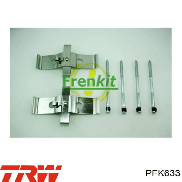 Zestaw sprężynek do mocowania klocków tarczowych przednich TRW PFK633 cena, od 18,40 USD
