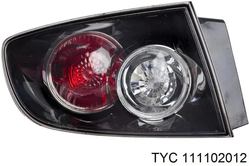 Lampa zespolona tylna lewa zewnętrzna 11B102012B TYC