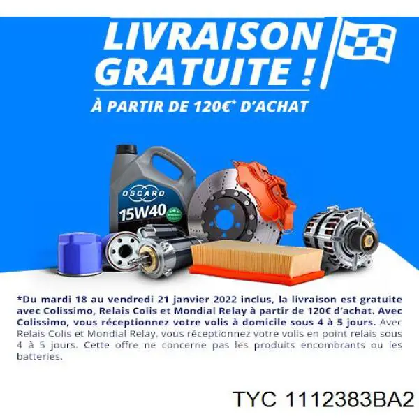 Nakładka lampy zespolonej tylnej TYC 1112383BA2 cena, od 47,23 USD