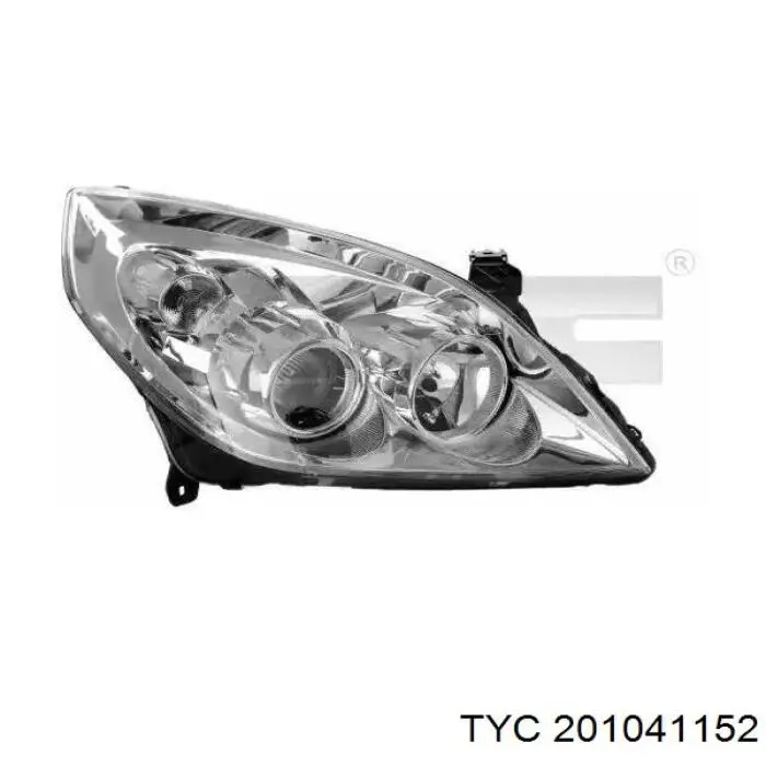 Reflektor prawy TYC 201041152 cena, od 280,03 USD