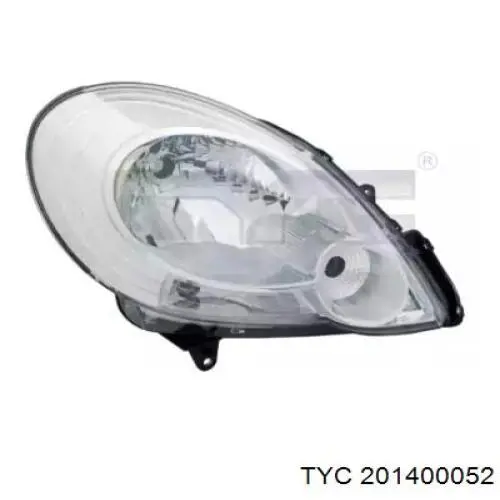 Reflektor lewy 20B400A52B TYC