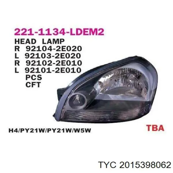 6862081 Diederichs Reflektor lewy