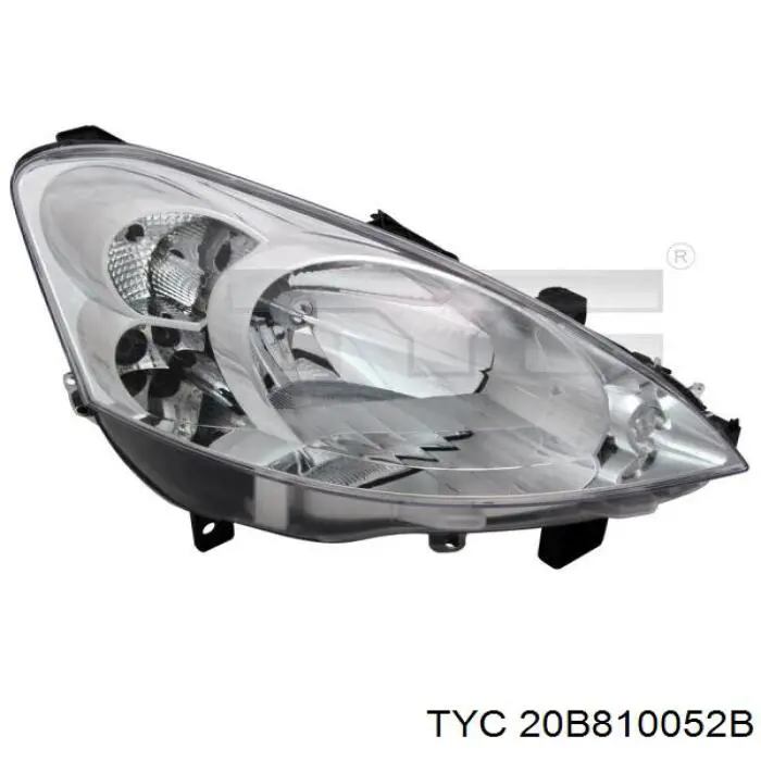 Do koszyka 20B810052B TYC Reflektor lewy