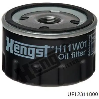 Filtr oleju UFI 2311800 cena, od 9,32 USD