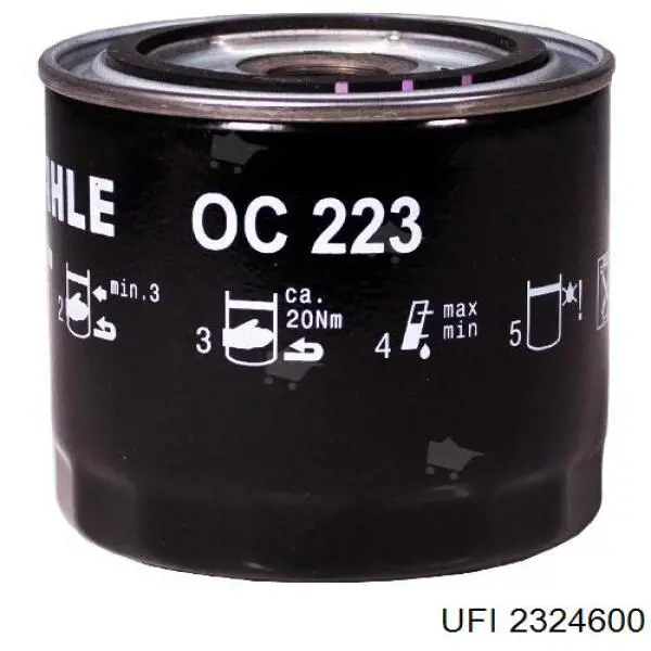 Do koszyka 2324600 UFI Filtr oleju