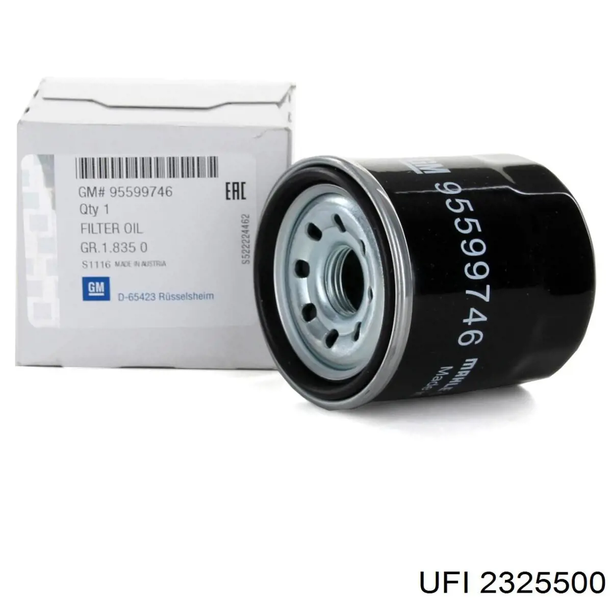 Do koszyka 2325500 UFI Filtr oleju