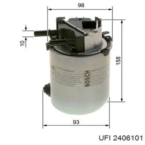 Filtr paliwa UFI 2406101 cena, od 71,48 USD