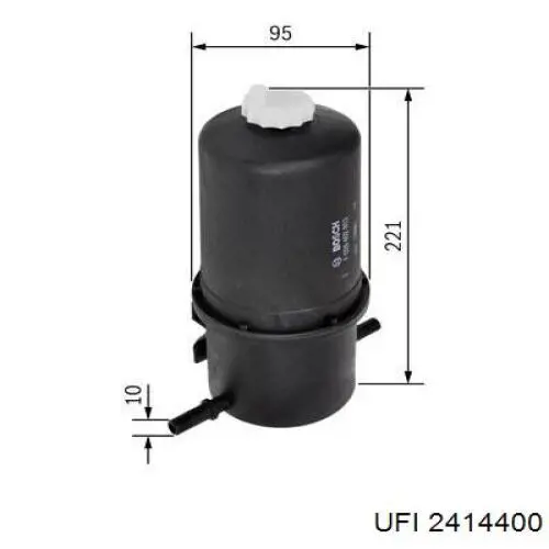 Filtr paliwa UFI 2414400 cena, od 25,53 USD