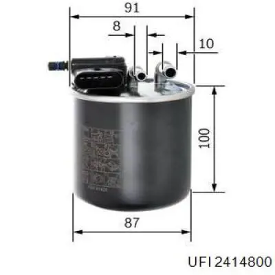 Do koszyka 2414800 UFI Filtr paliwa