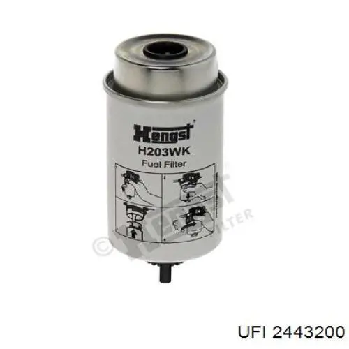 Filtr paliwa UFI 2443200 cena, od 14,72 USD