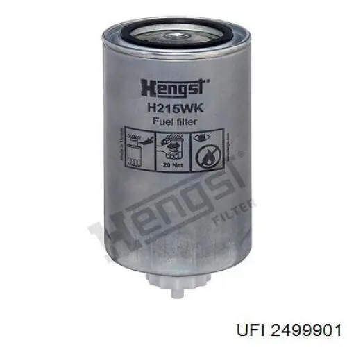 Filtr paliwa UFI 2499901 cena, od 23,24 USD