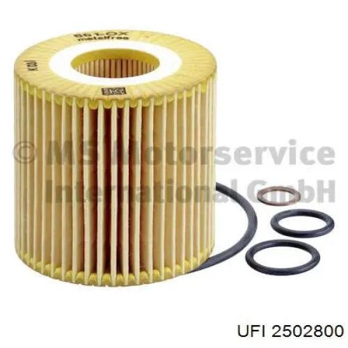 Filtr oleju UFI 2502800 cena, od 7,57 USD
