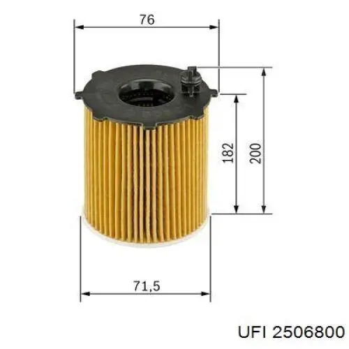 Do koszyka 2506800 UFI Filtr oleju