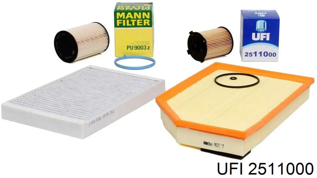 Filtr oleju UFI 2511000 cena, od 10,25 USD