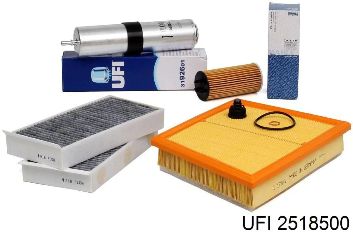 Do koszyka 2518500 UFI Filtr oleju