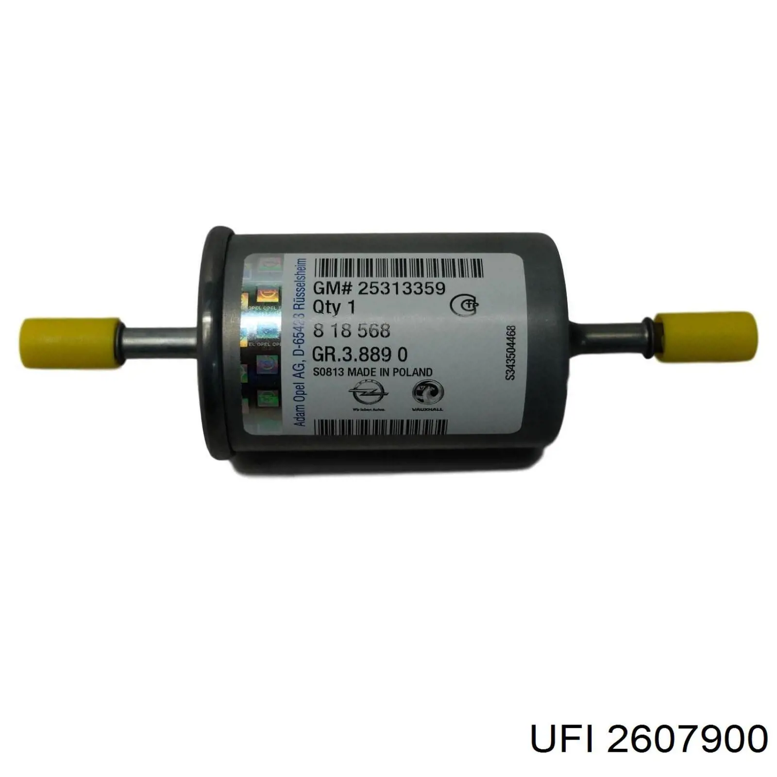 Filtr paliwa UFI 2607900 cena, od 32,78 USD