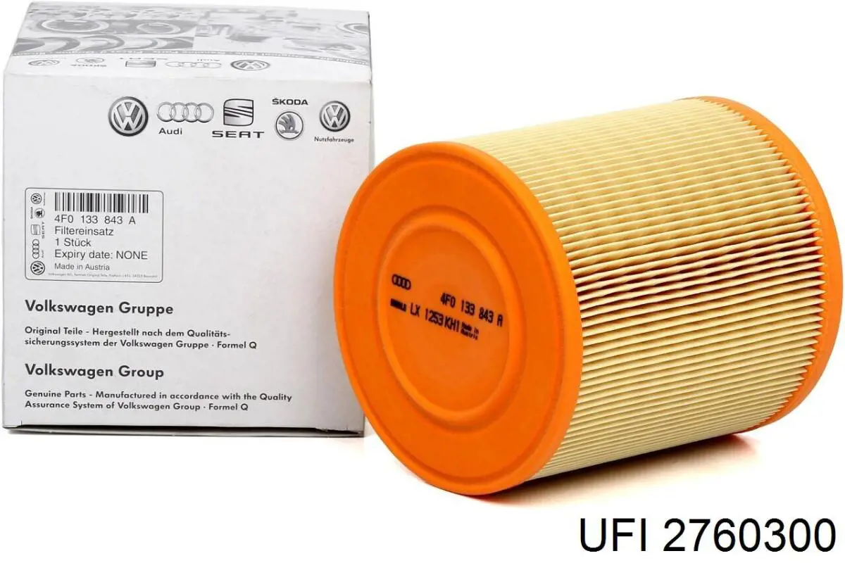 Filtr powietrza UFI 2760300 cena, od 12,57 USD