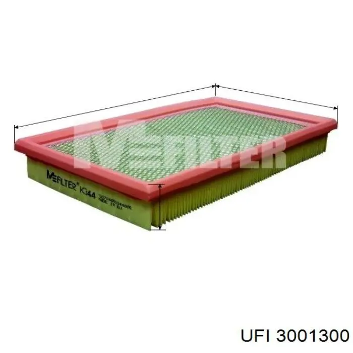Filtr powietrza UFI 3001300 cena, od 9,46 USD
