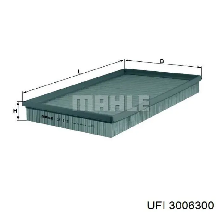 Filtr powietrza UFI 3006300 cena, od 9,67 USD