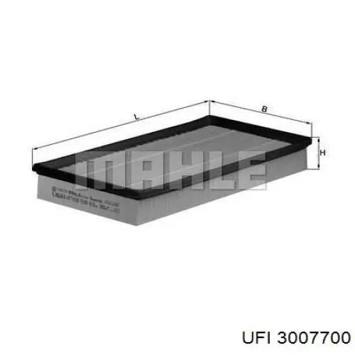Filtr powietrza UFI 3007700 cena, od 13,44 USD