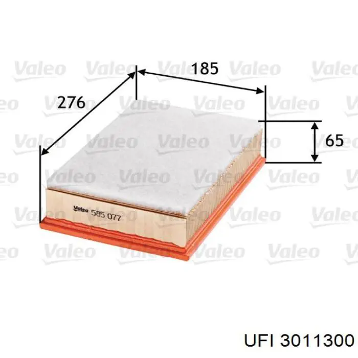 Filtr powietrza UFI 3011300 cena, od 8,44 USD