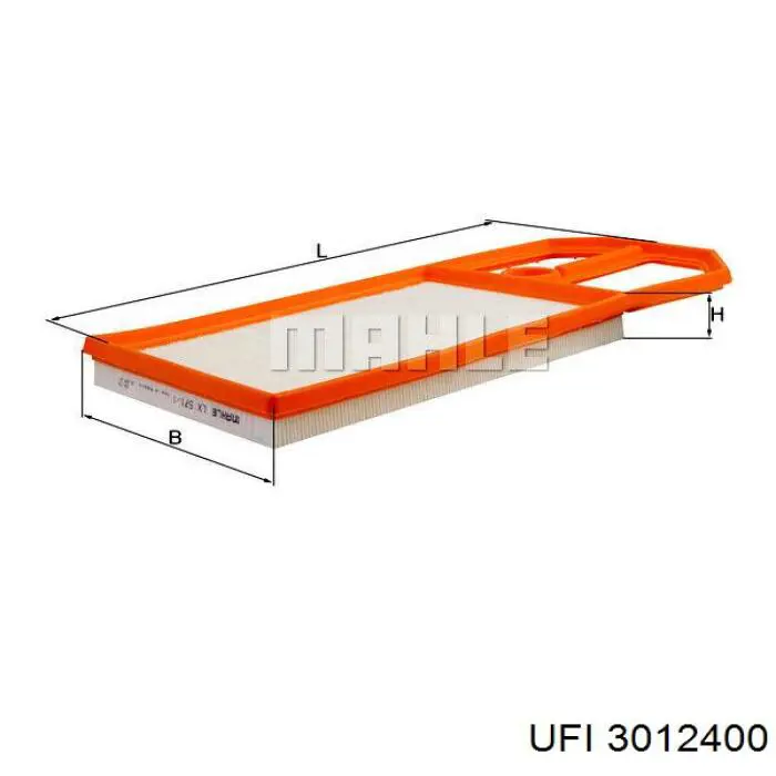 Filtr powietrza UFI 3012400 cena, od 9,63 USD