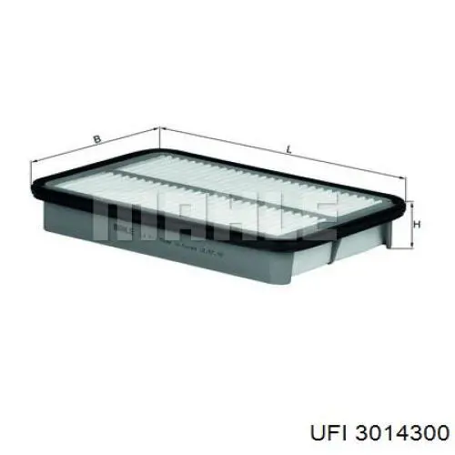 Filtr powietrza UFI 3014300 cena, od 8,00 USD
