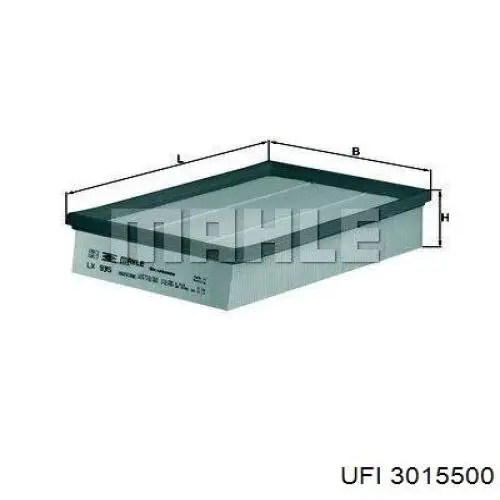 Do koszyka 3015500 UFI Filtr powietrza