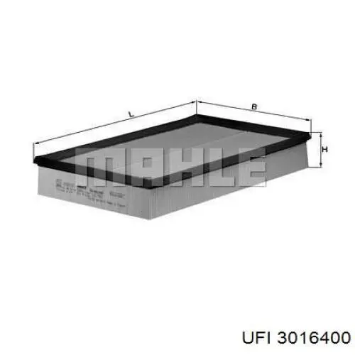 Filtr powietrza UFI 3016400 cena, od 14,88 USD