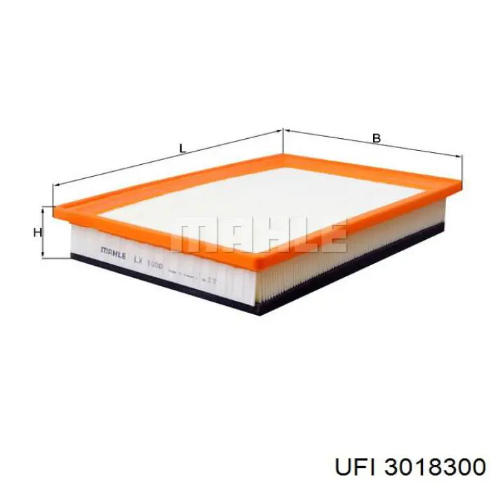 Filtr powietrza UFI 3018300 cena, od 12,24 USD