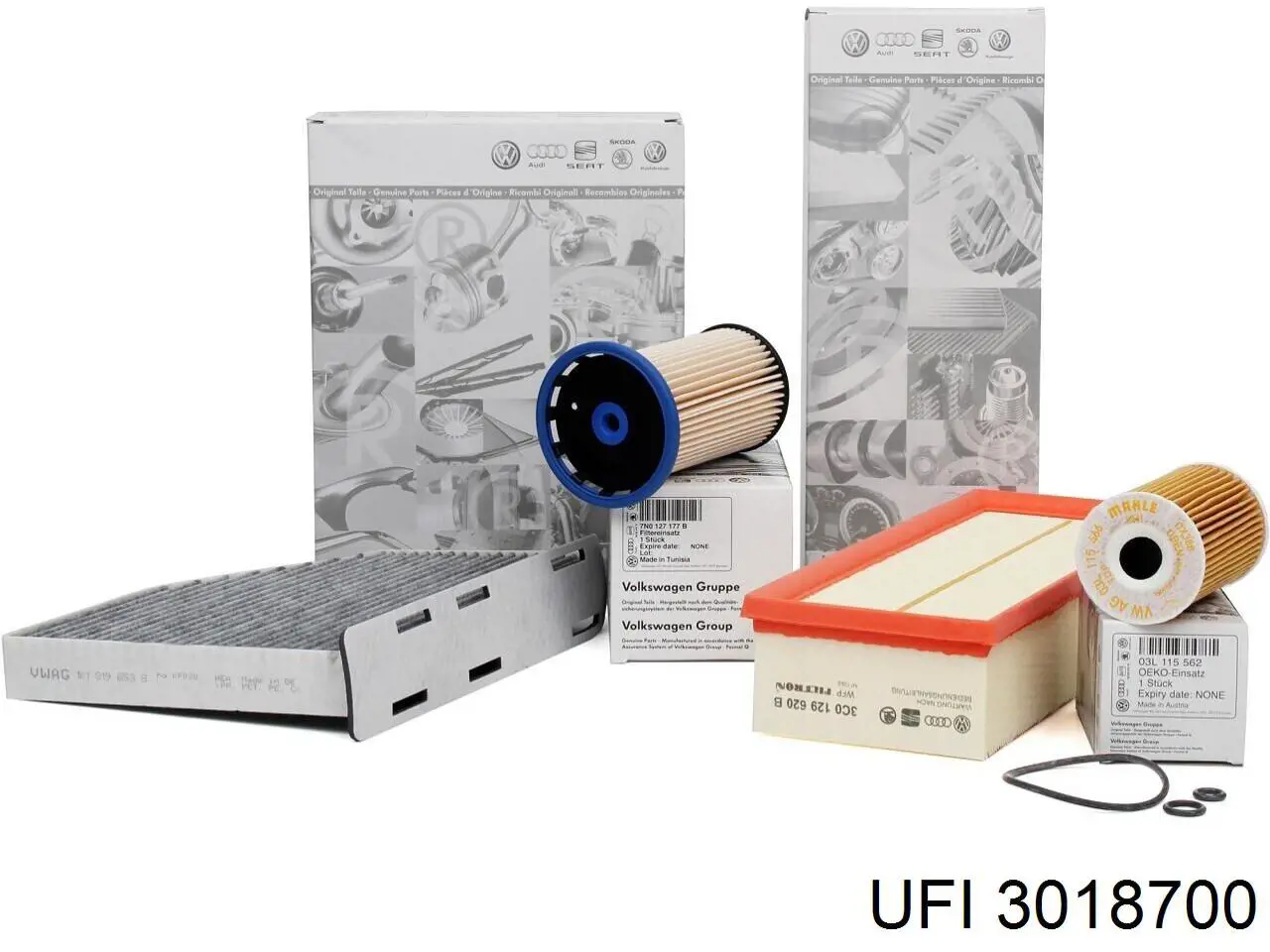 Do koszyka 3018700 UFI Filtr powietrza