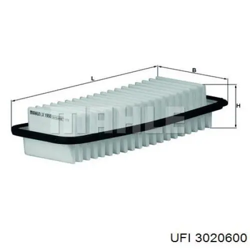 Filtr powietrza UFI 3020600 cena, od 8,98 USD