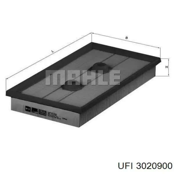 Filtr powietrza UFI 3020900 cena, od 10,39 USD