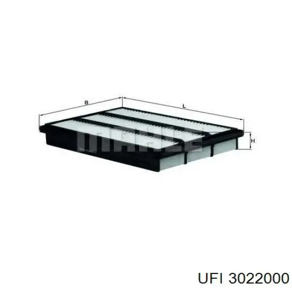 Do koszyka 3022000 UFI Filtr powietrza