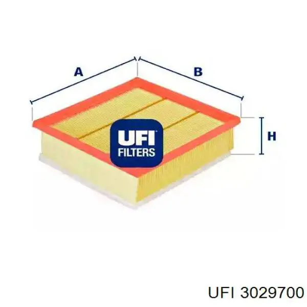 Filtr powietrza UFI 3029700 cena, od 9,42 USD