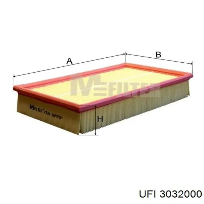 Filtr powietrza UFI 3032000 cena, od 12,83 USD
