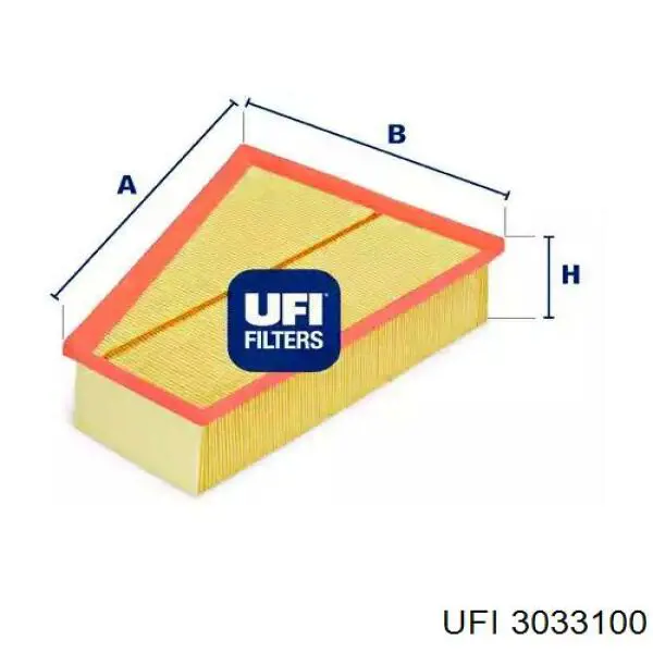 Filtr powietrza UFI 3033100 cena, od 14,05 USD