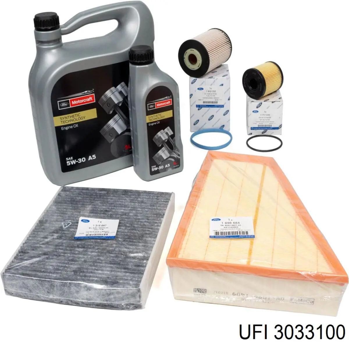 Do koszyka 3033100 UFI Filtr powietrza