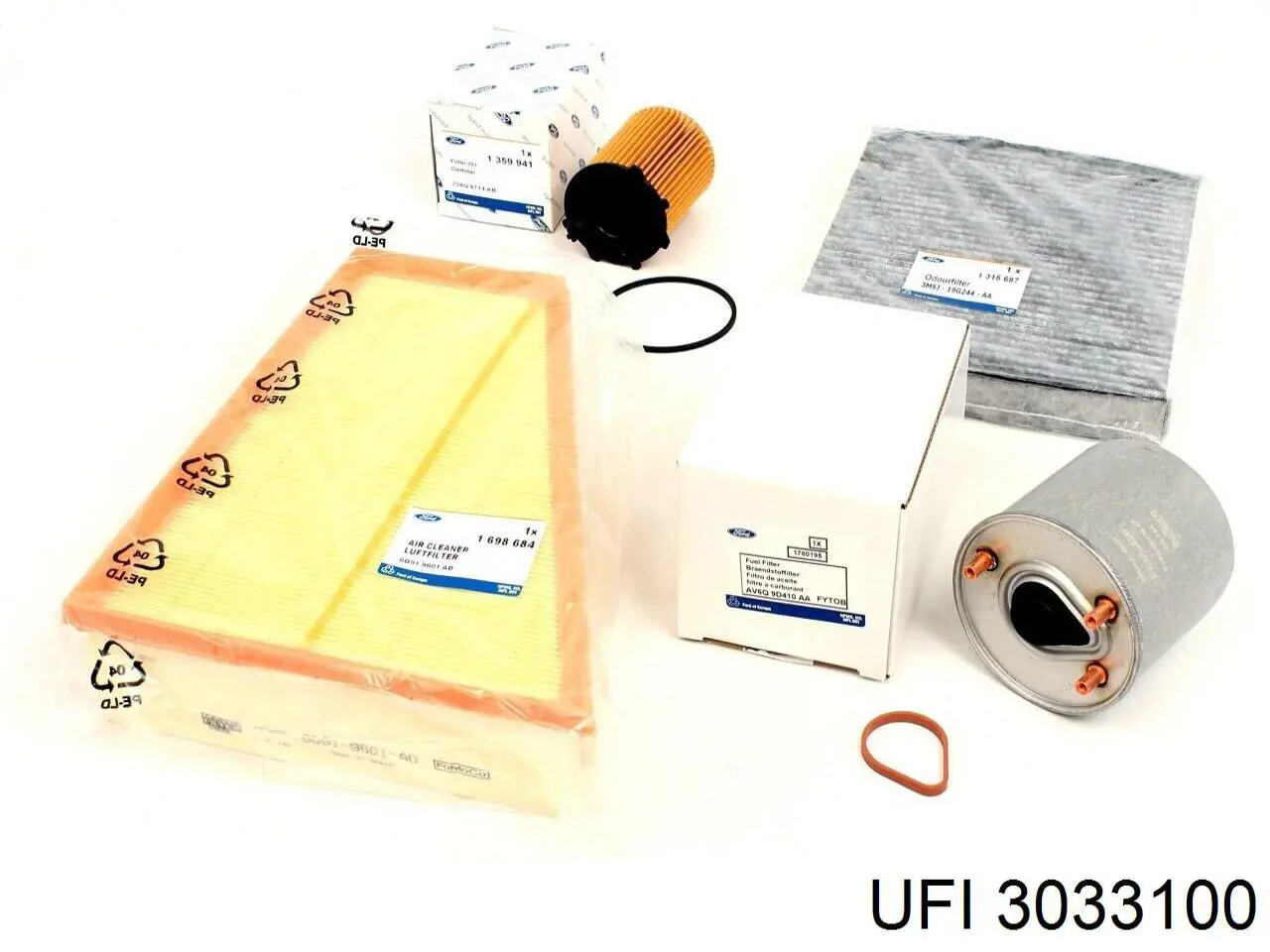 Do koszyka 3033100 UFI Filtr powietrza