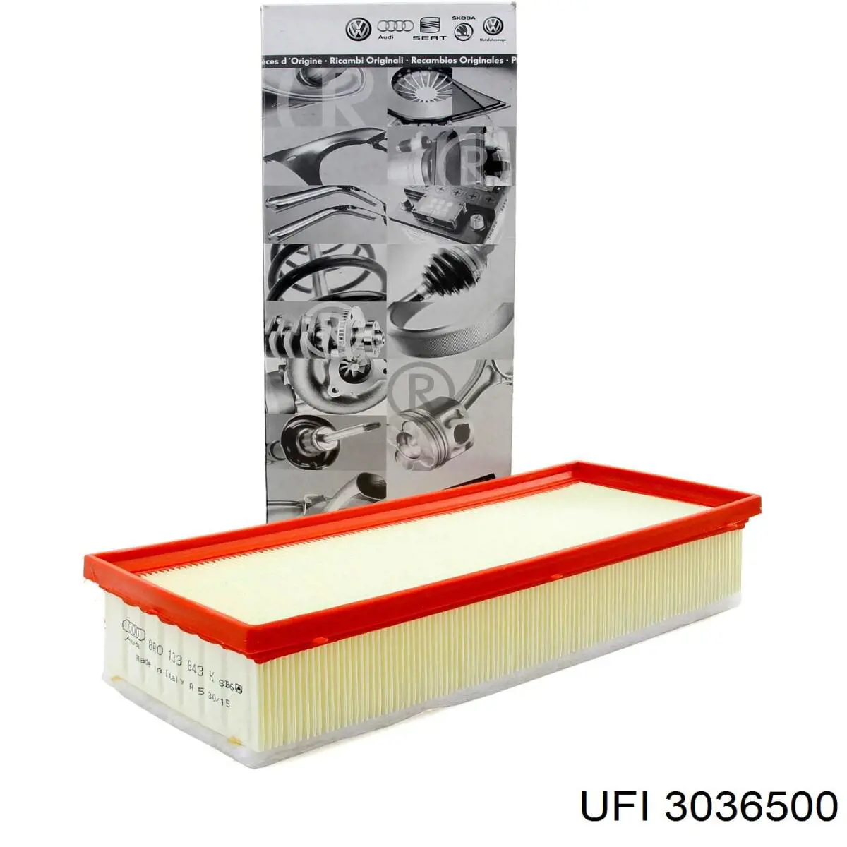Do koszyka 3036500 UFI Filtr powietrza