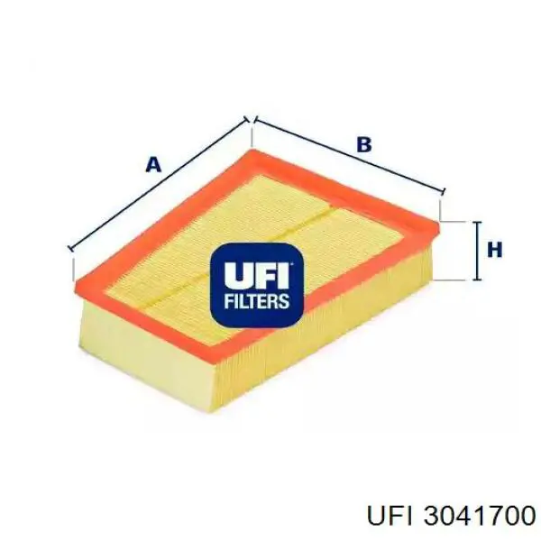 Filtr powietrza UFI 3041700 cena, od 8,58 USD