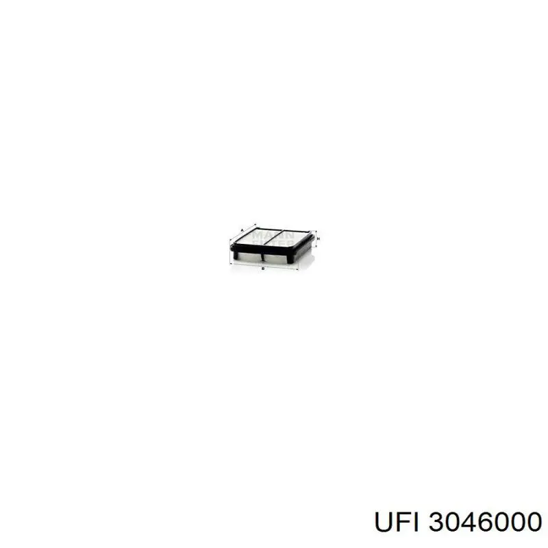 Do koszyka 3046000 UFI Filtr powietrza