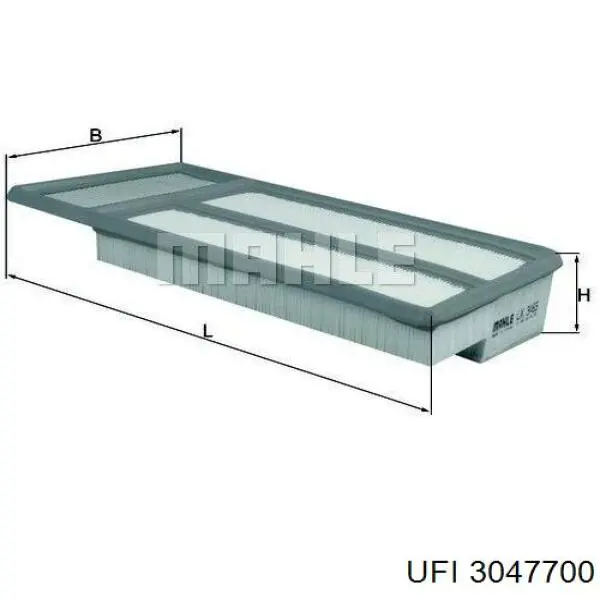Do koszyka 3047700 UFI Filtr powietrza