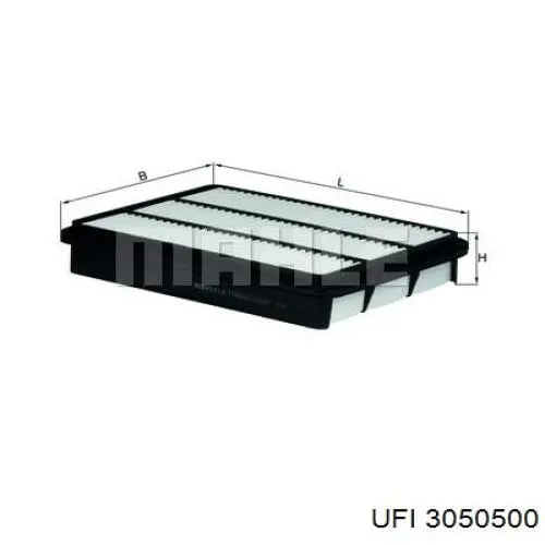 Filtr powietrza UFI 3050500 cena, od 11,62 USD