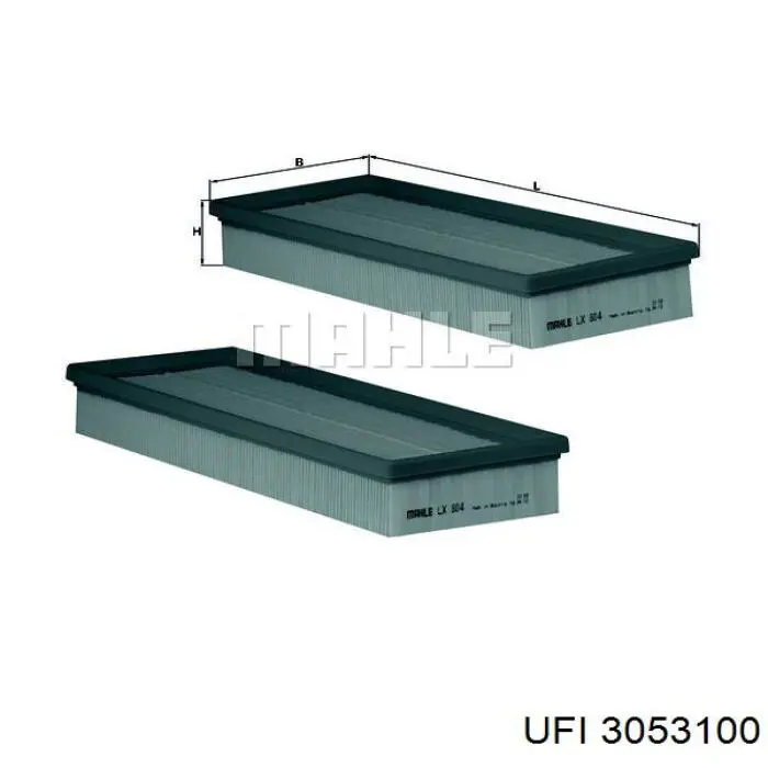 3053100 UFI Filtr powietrza