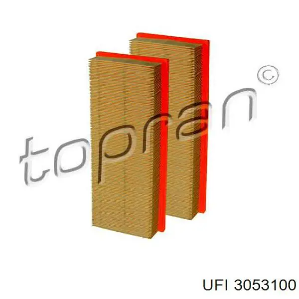 Filtr powietrza UFI 3053100 cena, od 12,02 USD
