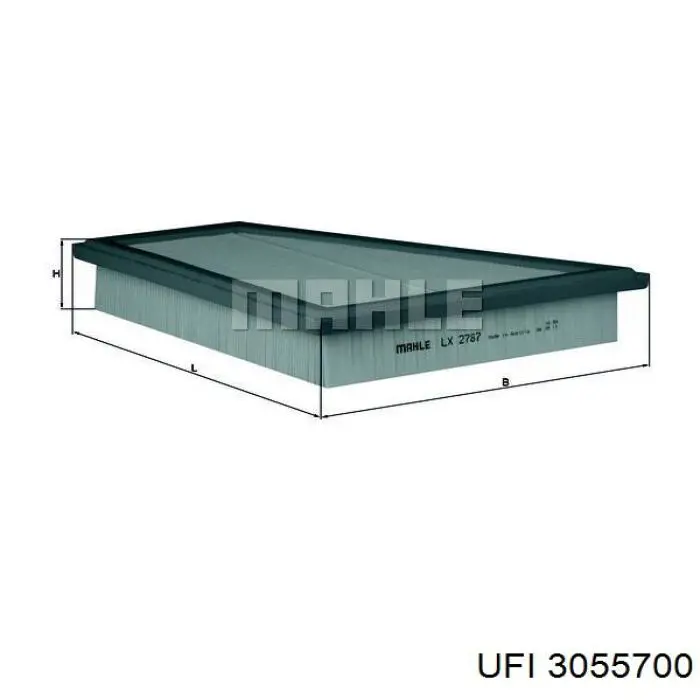 3055700 UFI Filtr powietrza